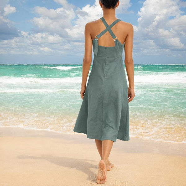 Marlene jurkje in linnen-katoen mix/  Marlene dress in linen-cotton mix