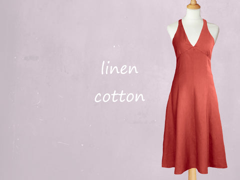 Marlene jurkje in linnen-katoen mix/  Marlene dress in linen-cotton mix
