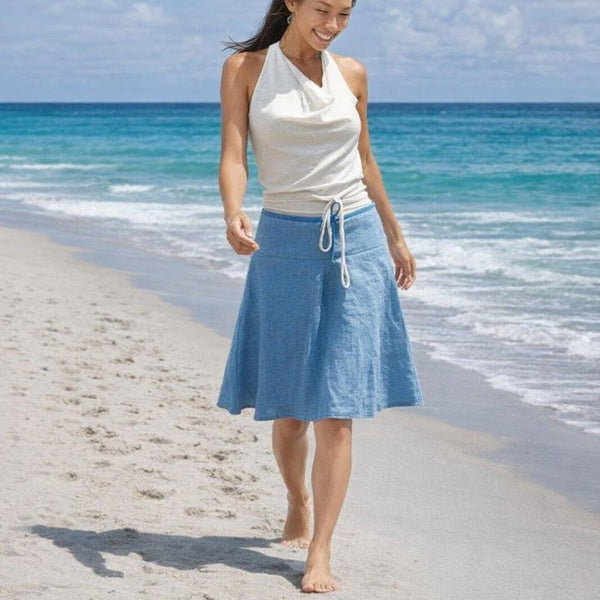 linnen klokrokje / linen billowing skirt
