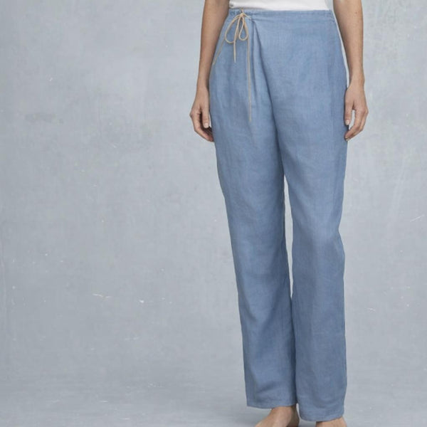 Wrap broek biologische linnen / organic linen wrap pants,