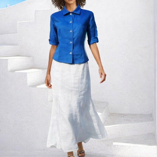 Katoenen voile blouse /  cotton voile basic shirt