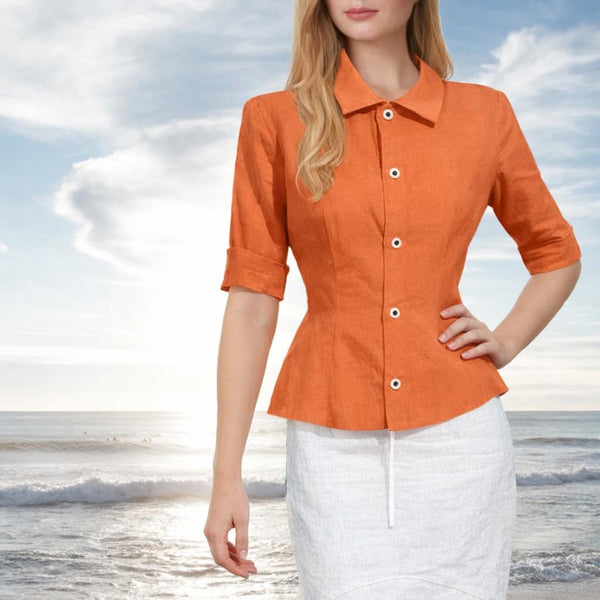 Katoenen voile blouse /  cotton voile basic shirt