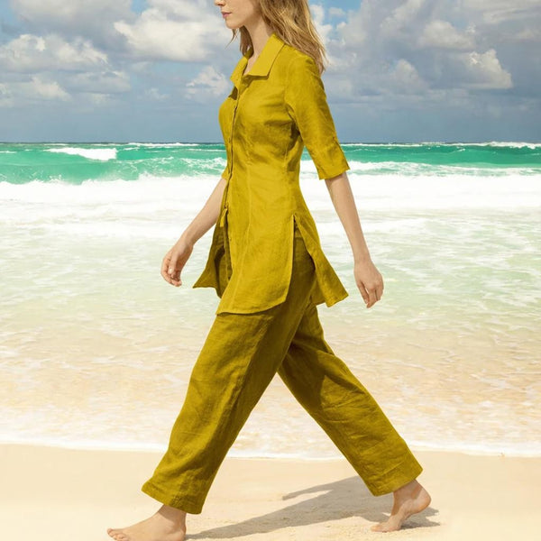 Organic katoenen voile blouse-jurk / organic cotton voile shirt-dress