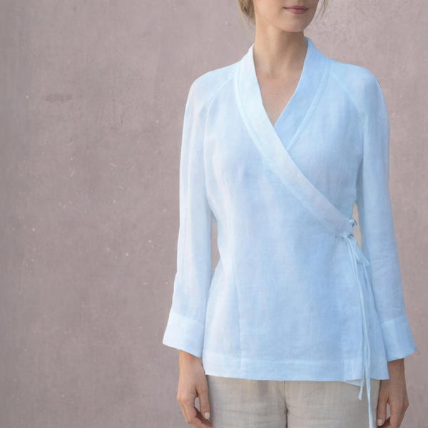 linnen kimono blouse / linen kimono blouse