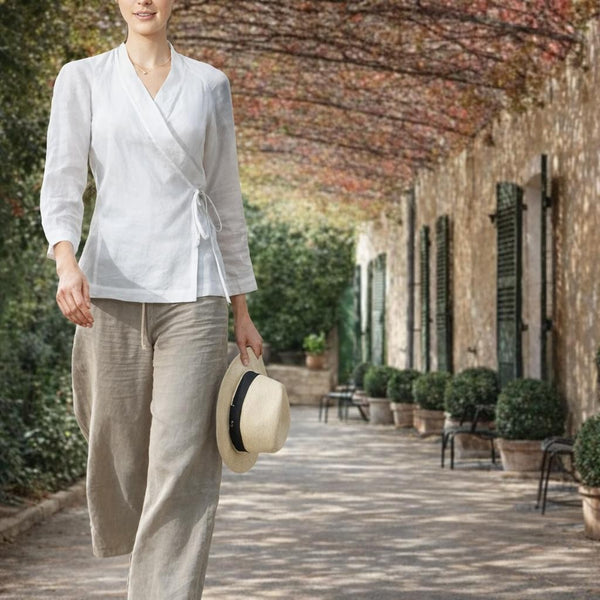 linnen kimono blouse / linen kimono blouse