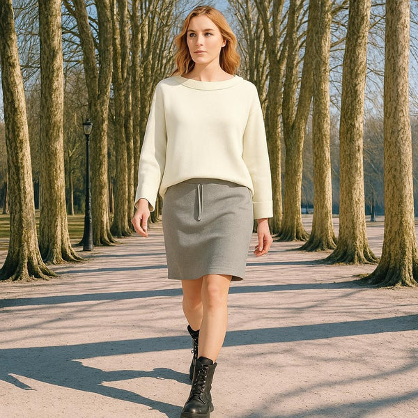 Basic koker rokje van biologische katoenen jogging / jersey pencil skirt made of bio sweat
