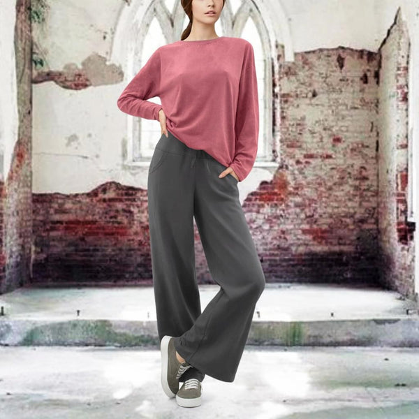 Yoga broek van soft sweat bio katoen /Yoga pants made of soft sweat organic cotton