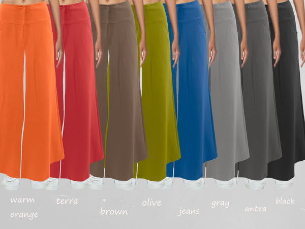 Yoga broek van soft sweat bio katoen /Yoga pants made of soft sweat organic cotton