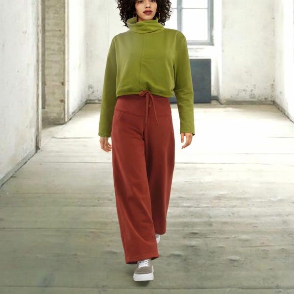 Yoga broek van soft sweat bio katoen /Yoga pants made of soft sweat organic cotton