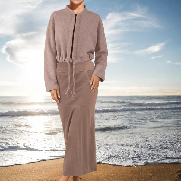 Sportieve maxi rok van soft sweat bio katoen / Sportive maxi skirt made of soft sweat organic cotton