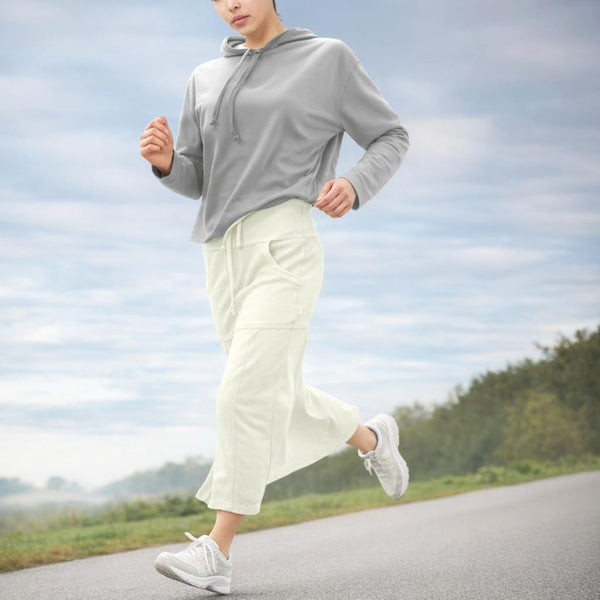 Sportieve maxi rok van soft sweat bio katoen / Sportive maxi skirt made of soft sweat organic cotton