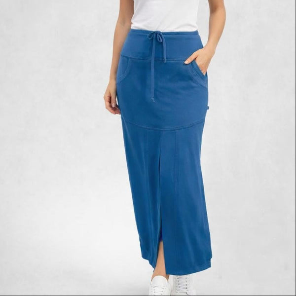 Sportieve maxi rok van soft sweat bio katoen / Sportive maxi skirt made of soft sweat organic cotton