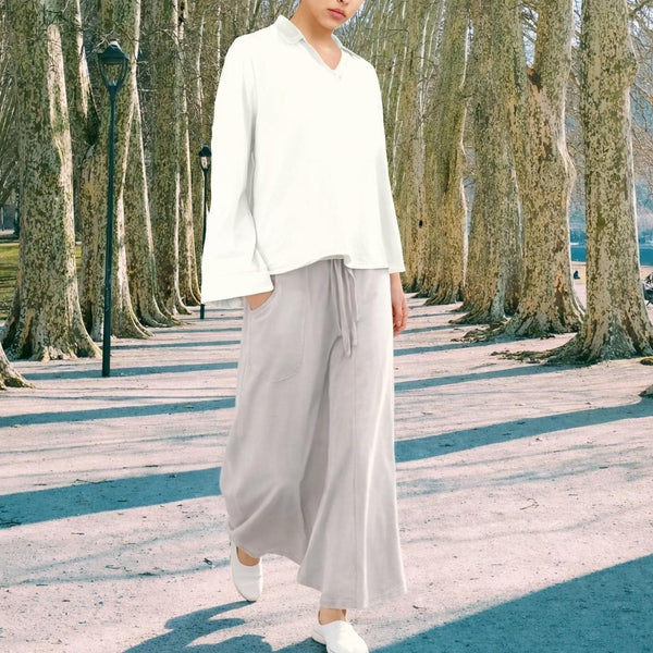 Trending maxi rok van soft sweat bio katoen /Trending maxi skirt made of soft sweat organic cotton