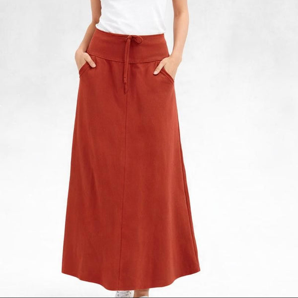 Trending maxi rok van soft sweat bio katoen /Trending maxi skirt made of soft sweat organic cotton