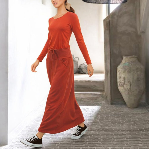 Trending maxi rok van soft sweat bio katoen /Trending maxi skirt made of soft sweat organic cotton