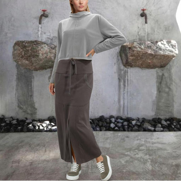 Cropped sweater van soft sweat bio katoen /Cropped sweater made of soft sweat organic cotton