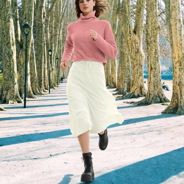 Cropped sweater van soft sweat bio katoen /Cropped sweater made of soft sweat organic cotton