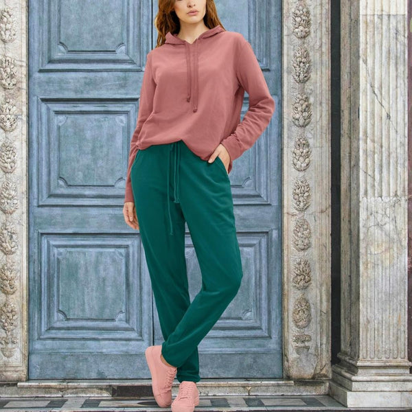 Hoody sweater van soft sweat bio katoen /Hoody made of soft sweat organic cotton