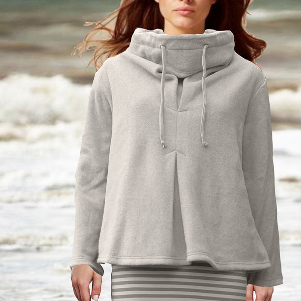 Katoenen A-lijn sweater / A-line organic cotton fleece sweater