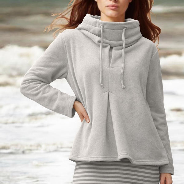 Katoenen A-lijn sweater / A-line organic cotton fleece sweater