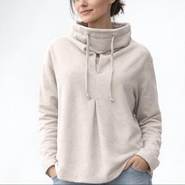 Katoenen A-lijn sweater / A-line organic cotton fleece sweater