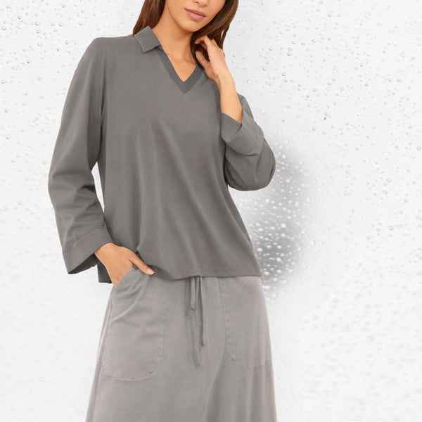 A-lijn sweater van soft sweat bio katoen /A-line sweater made of soft sweat organic cotton