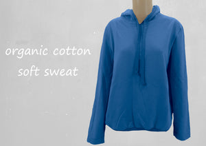 Hoody sweater van soft sweat bio katoen /Hoody made of soft sweat organic cotton