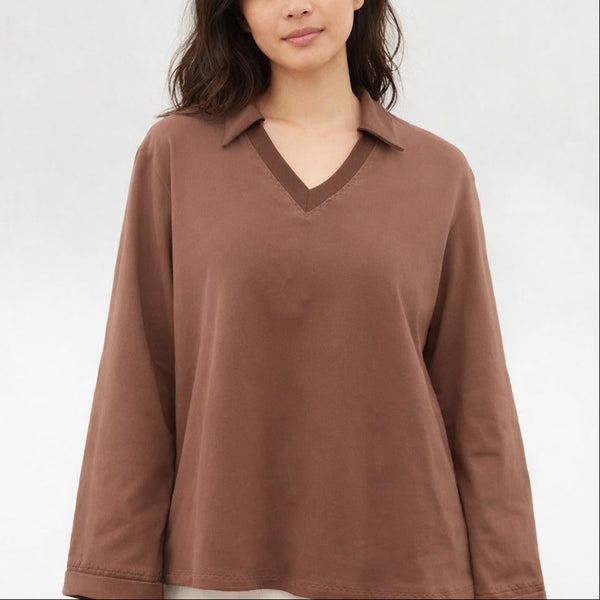 A-lijn sweater van soft sweat bio katoen /A-line sweater made of soft sweat organic cotton