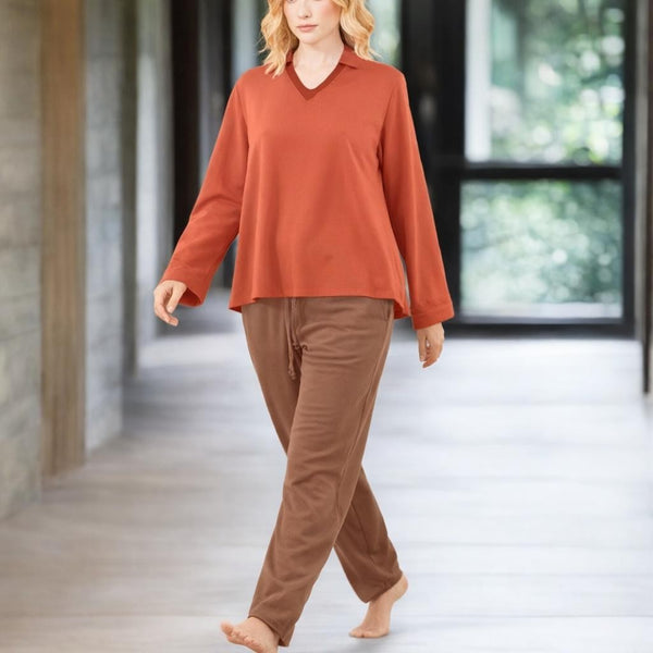 A-lijn sweater van soft sweat bio katoen /A-line sweater made of soft sweat organic cotton