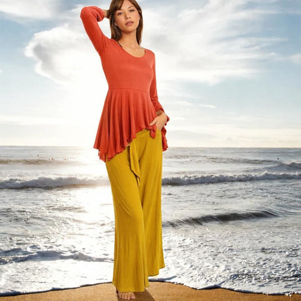 Tencel palazzo broek / tencel  palazzo pants