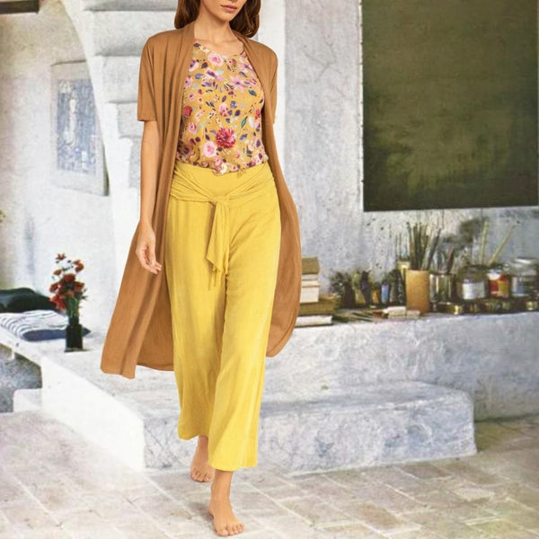 Tencel lang vest / Tencel long cardigan