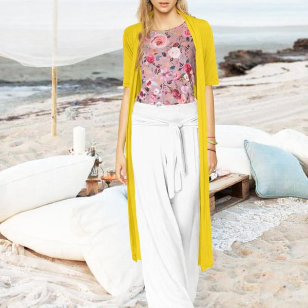 Tencel lang vest / Tencel long cardigan