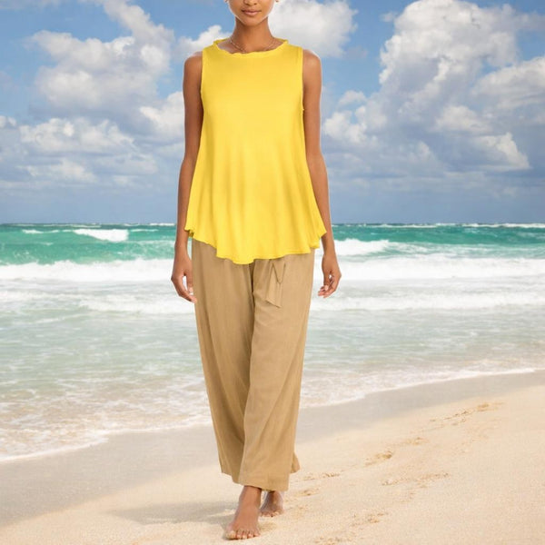 Tencel A lijn shirt met geschulpt boordje/ Tencel A line shirt with sculpted collar