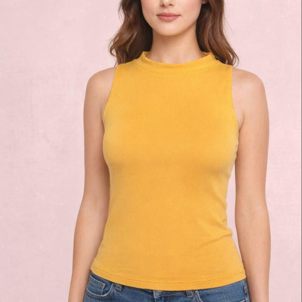 Tencel hemdje met boordje/ Tencel camisole with collar