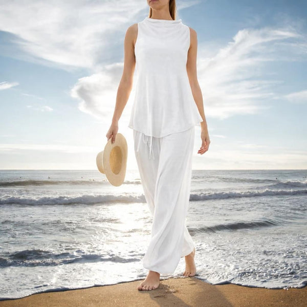 Tencel A lijn shirt met boordje/ Tencel A line shirt with collar