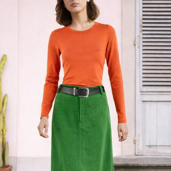 Tencel shirt ronde hals/ Tencel shirt with crow neck