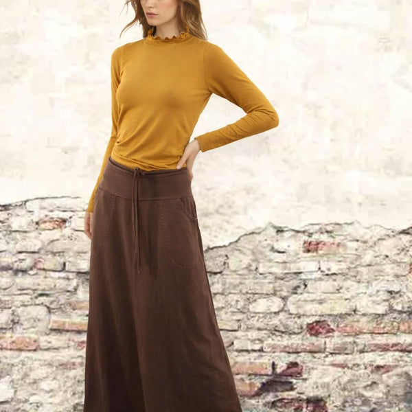 Tencel shirt turtle nek/ Tencel shirt with turtle neck