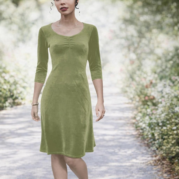 Velours A-lijn jurkje / Velours dress