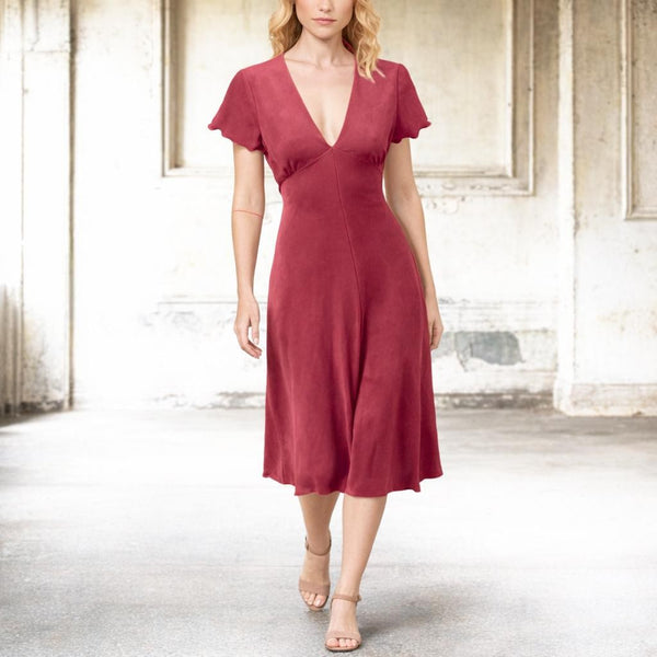 Vintage velours swing jurkje /Vintage velvet swing dress