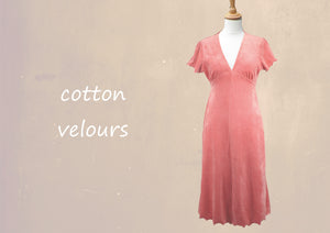 Vintage velours swing jurkje /Vintage velvet swing dress