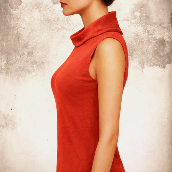 vintage velours hemdje met rolboordje / vintage velvet tank top with turtleneck