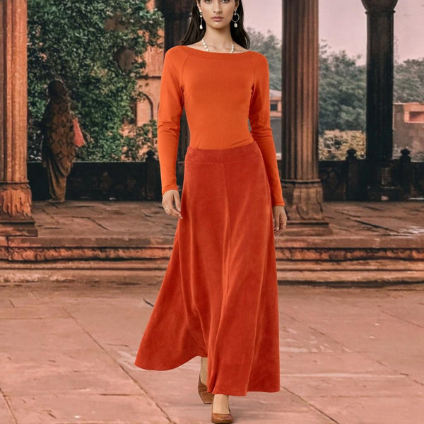 Velours maxi rok /Velvet maxi skirt