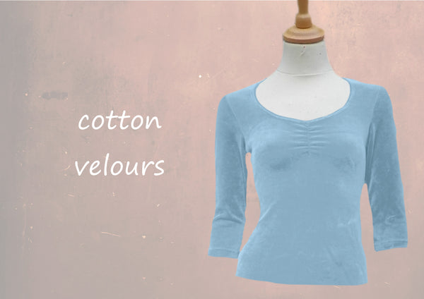 velours shirt  / velvet cotton shirt