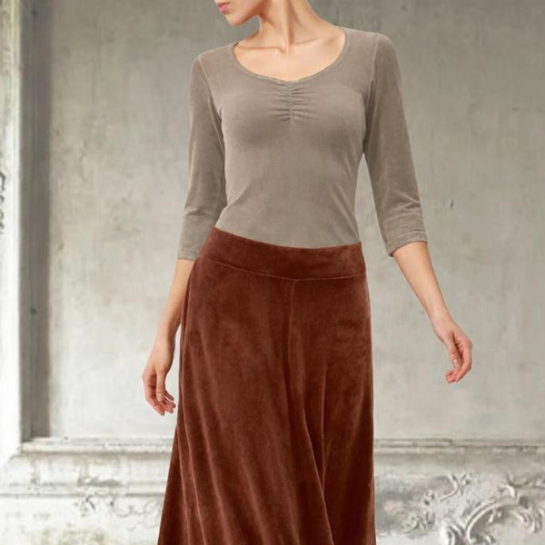 velours shirt  / velvet cotton shirt