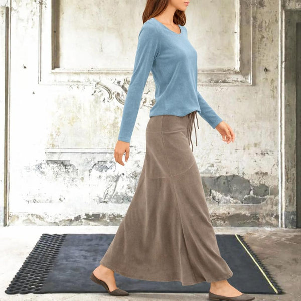 Basic shirt in velours/ Basic velvet shirt