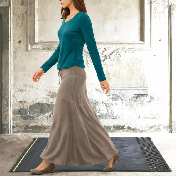 Basic shirt in velours/ Basic velvet shirt