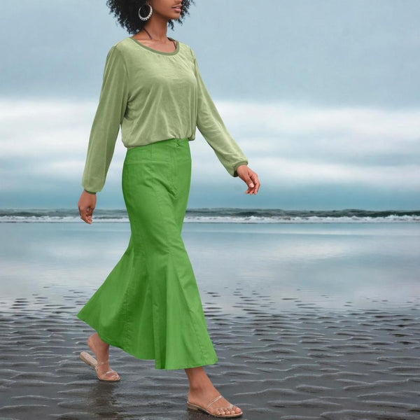 Korte velours sweater/ Cropped velvet sweater