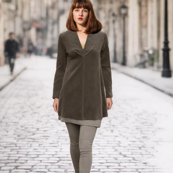 Velours A-lijn tuniek