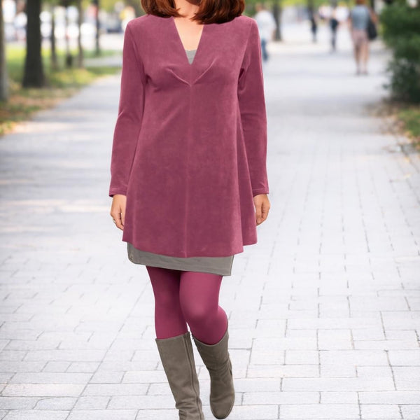 Velours A-lijn tuniek