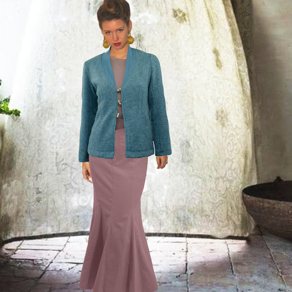 Gevoerd sportief vest-jasje in Merino wol/ lined sportive cardigan in Merino wool